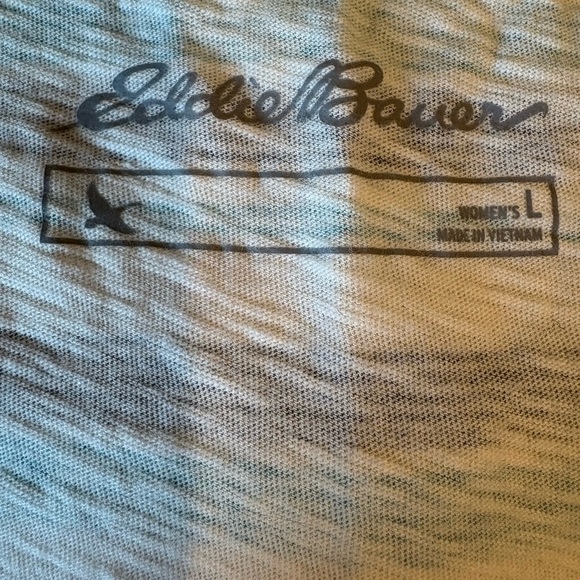 Eddie Bauer Women’s Striped Sleeveless Top - Blue and White - Picture 2 of 4